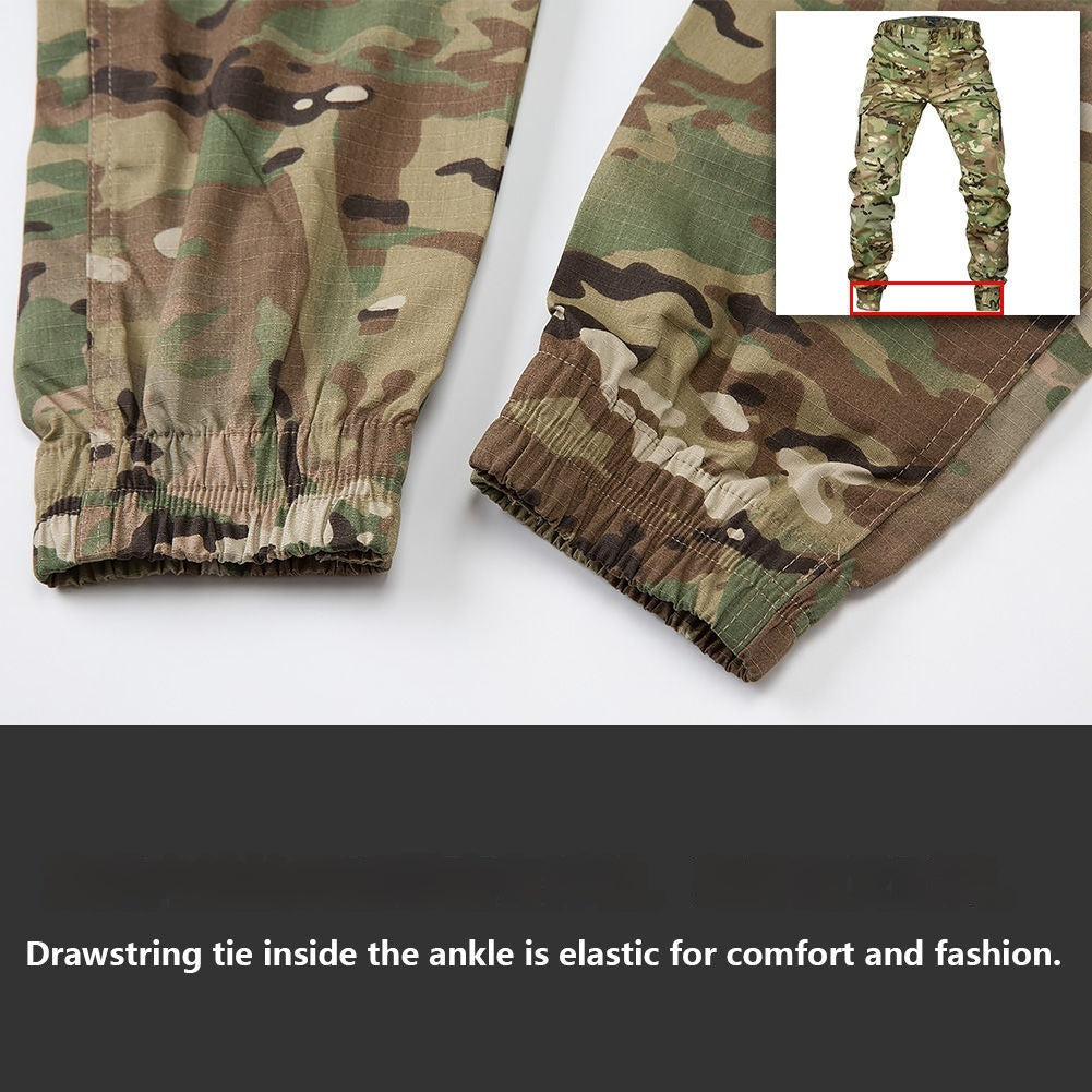 Multi-pocket Camouflage Pants Men's Work Pants Military Fans Training Overalls