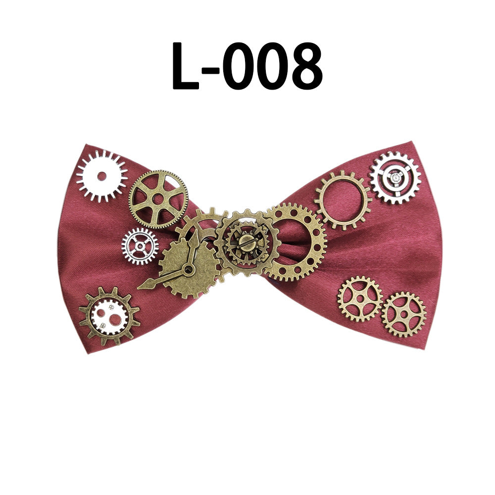 Men's Steampunk Fabric Butterfly Bow Tie
