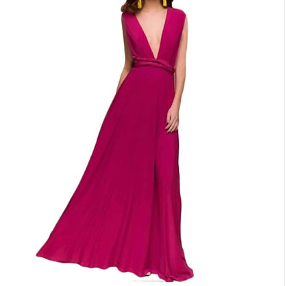 Women's Sexy Long Party Dress Club Floor-Length Summer Backless Bandage Maxi Dress Multiway Bridesmaids Boho Women Dress Vestidos