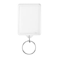 Blank Keyring Acrylic Plastic Passport Photo Key Rings Craft Picture