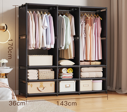 Bedroom Wardrobe  10 Hangers