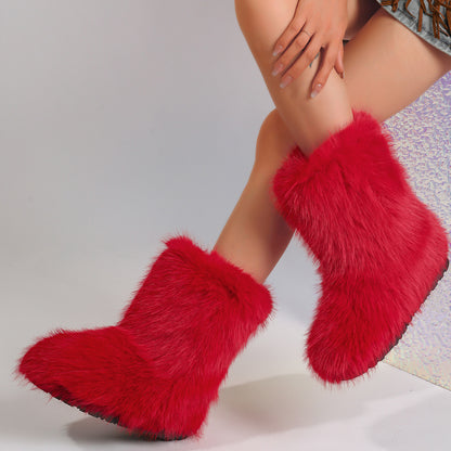 Snow Boots Middle Boots Furry Boots