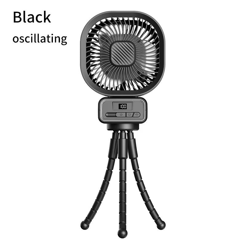 Octopus Fan 3 Speeds USB Rechargeable With Light
