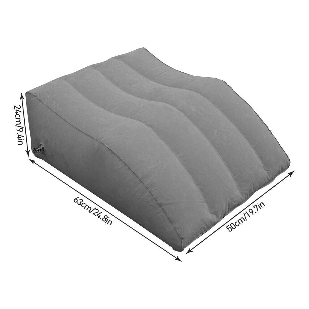 Inflatable Elevation Wedge Leg Foot Rest Raiser Support Pillow Cushion With