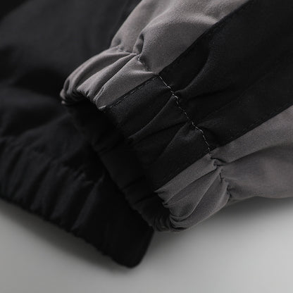 Men's Casual Spring And Autumn Outdoor Stitching Contrast Color Jacket