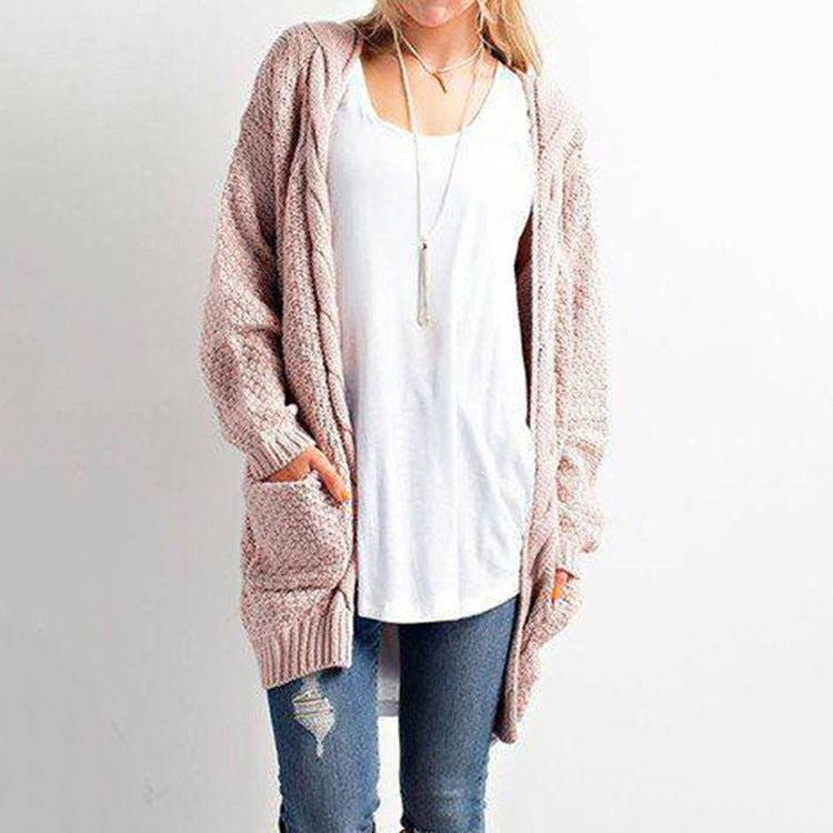 Long-sleeved cardigan in a long-sleeved cardigan