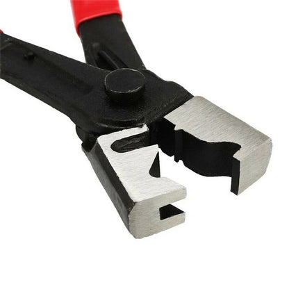 1pc Red Clicr-R Type Hose Clip Plier Practical Metal Collar Clamp Swivel Tool