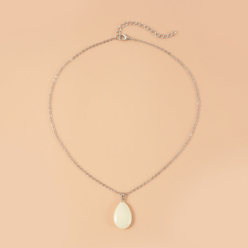 Europe And America Best Selling Luminous Pendant Card Necklace Love