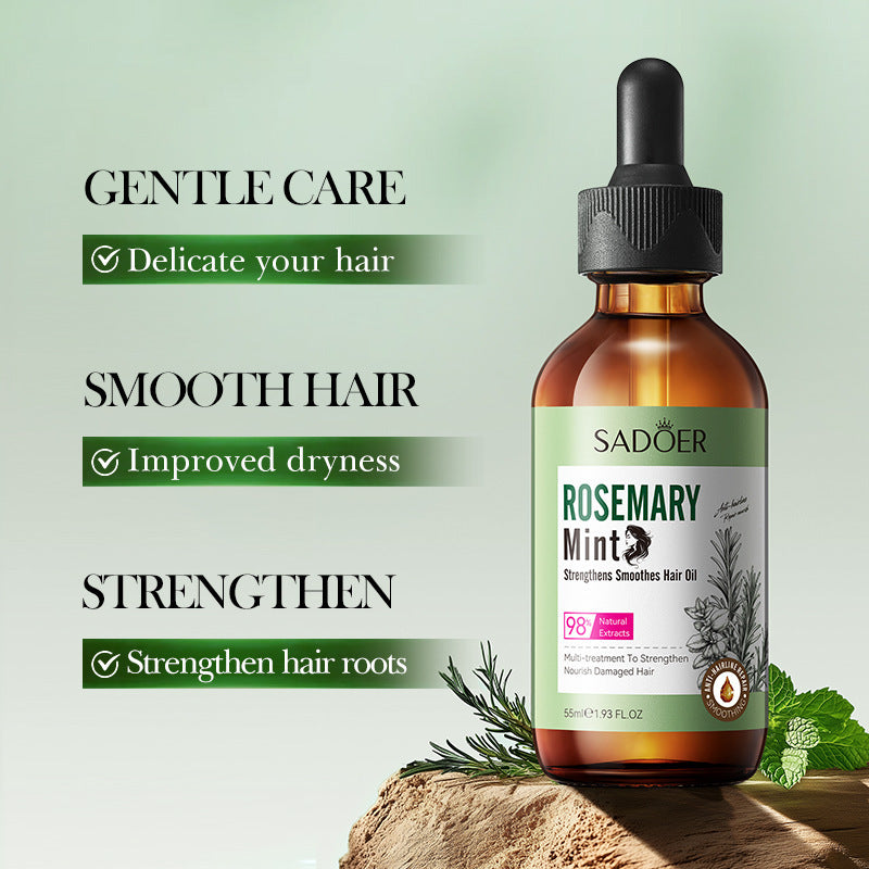 English Mint Rosemary Plant Hair Care Essential Oil