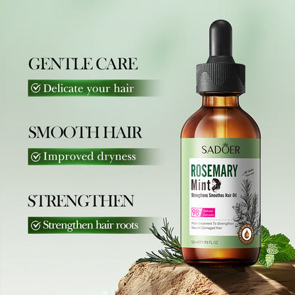 English Mint Rosemary Plant Hair Care Essential Oil