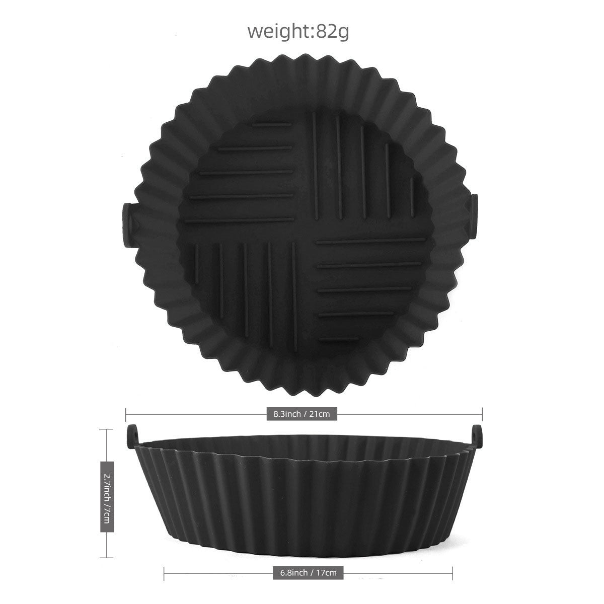Silicone Baking Tray Air Fryer Food Grade Oil-proof Drain Oil Collecting Pad Baking At Home Cake Stand High Temperature Resistant Spacer