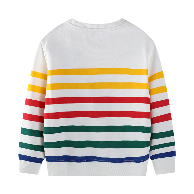 Excavator Cartoon Hoodie Boys' Sweatshirt