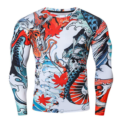 Running Basketball Fast Drying Clothes High Elastic Breathable Long Sleeve Tights