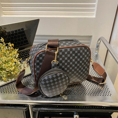 Vintage Pattern Crossbody Bags For Women Shoulder Shell Bag Trend Small Purse And Handbag Luxury Designer Female Square Bag Women's Bag