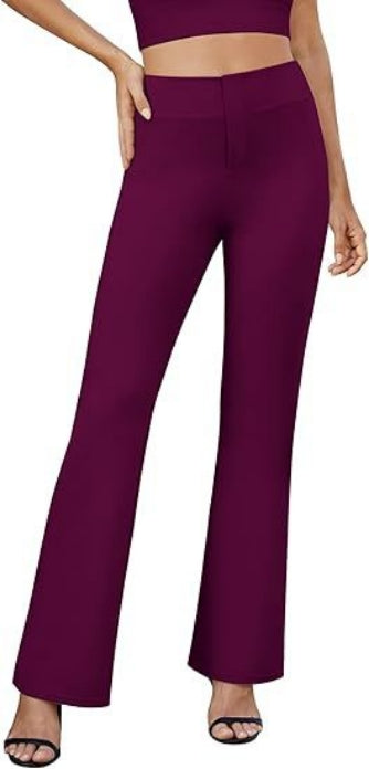 Business-casual High-waisted Stretch Trousers