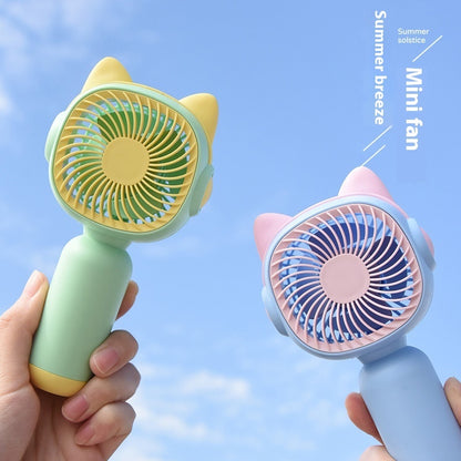 Portable Handheld USB Mini Cartoon Rechargeable Small Fan
