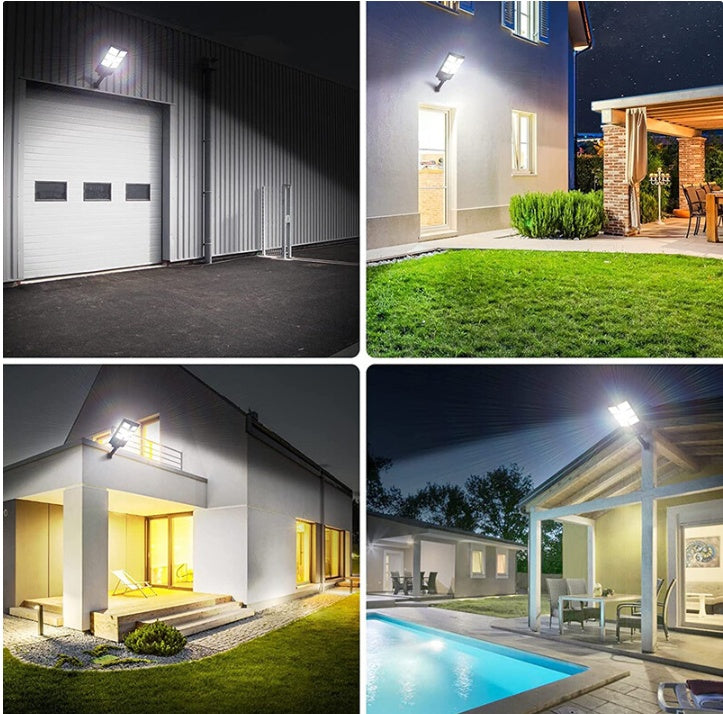 Commercial  504 LED Outdoor Dusk To Dawn Solar Street Light Road Lamp