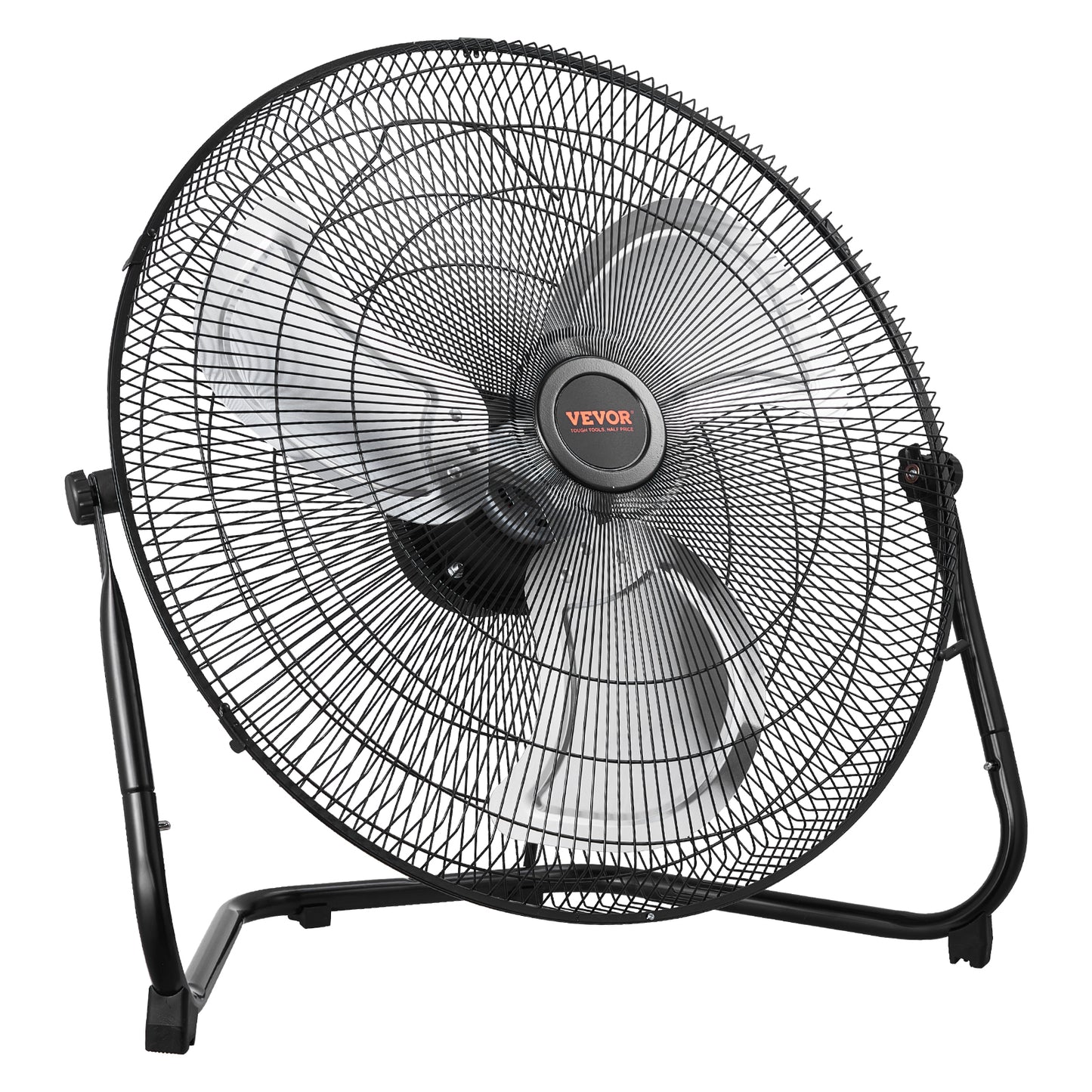 2 PCS 20 In Floor Fan 3 Speeds 360 Adjustable Tilt High-Velocity Industrial Fan