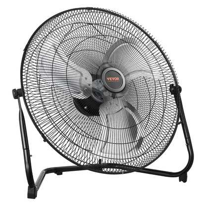 2 PCS 20 In Floor Fan 3 Speeds 360 Adjustable Tilt High-Velocity Industrial Fan