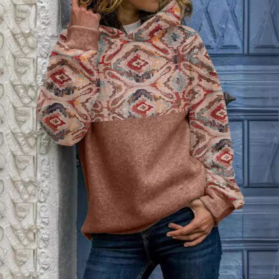 Comfortable And Versatile Fashion Printed Hoodie