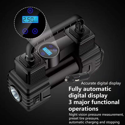 Air Compressor 12V Heavy Duty Portable Electric Car Tyre Inflator 150PSI UK