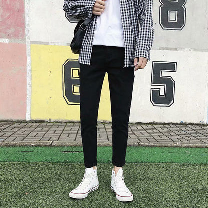 Casual Mature Slim-fit Breathable Skinny Pants