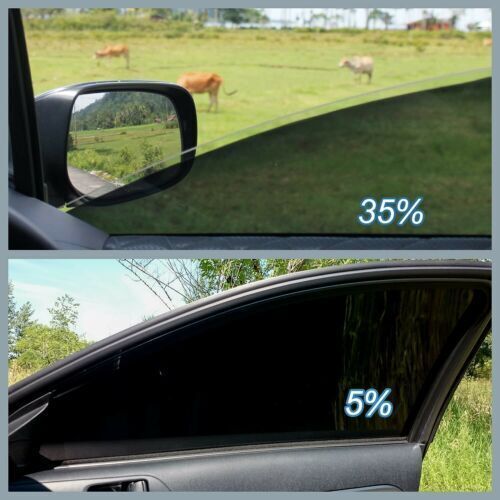 CAR WINDOW TINT FILM KIT TINTING SUPER DARK BLACK LIMO  75CM X 6M UK