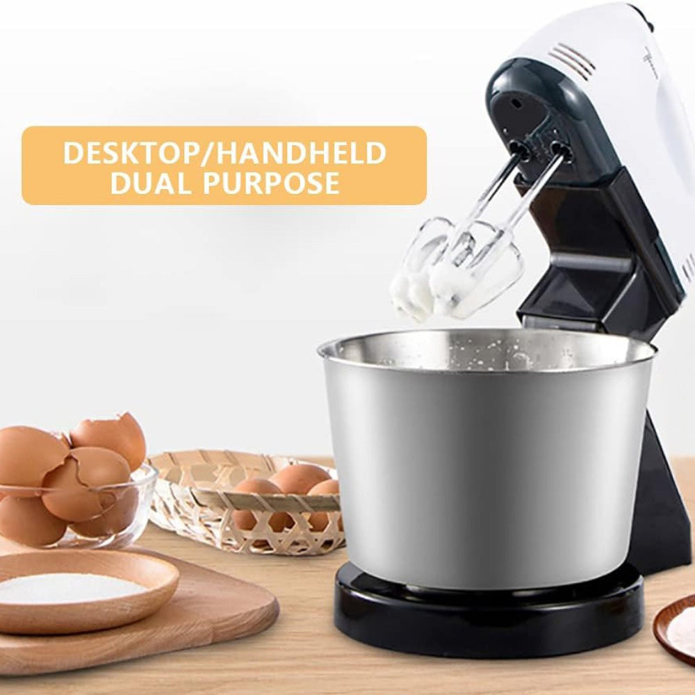 Support pan European shipping--Automatic Electric Hand Mixer With Stand And Bowl - Household Multi-Purpose Dough Kneader And Egg Beater For Baking, Whipping, And Cooking