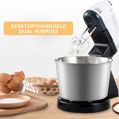 Support pan European shipping--Automatic Electric Hand Mixer With Stand And Bowl - Household Multi-Purpose Dough Kneader And Egg Beater For Baking, Whipping, And Cooking