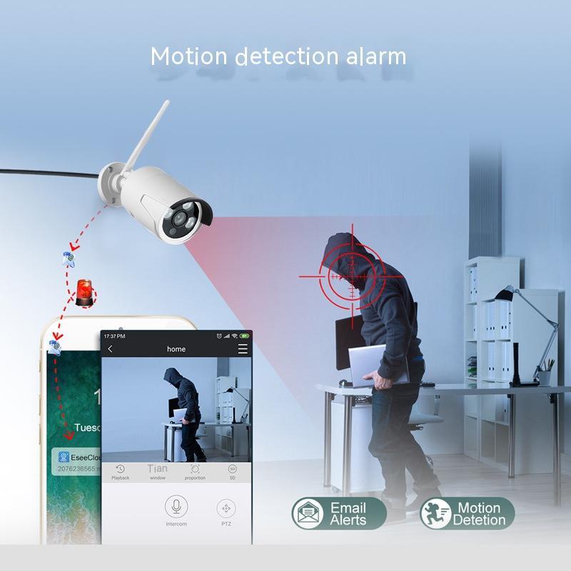 Household 4-way Wireless Monitoring System Set
