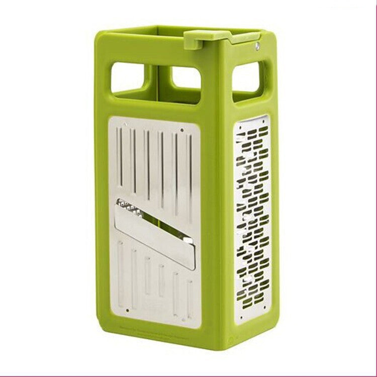 Foldable 4-Sided Box Grater – Stainless Steel Cheese & Vegetable Slicer