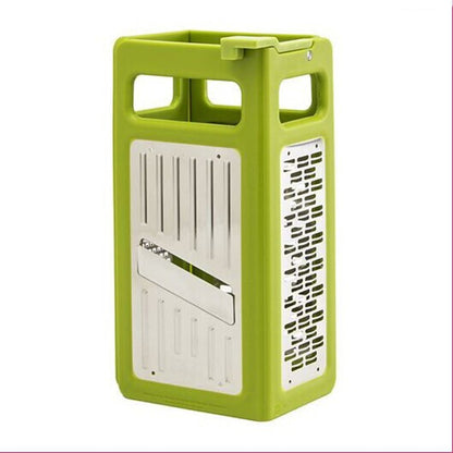 Foldable 4-Sided Box Grater – Stainless Steel Cheese & Vegetable Slicer
