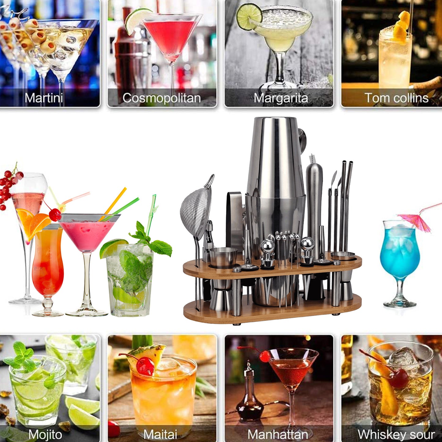Stainless Steel Mixer Boston 23-piece Set