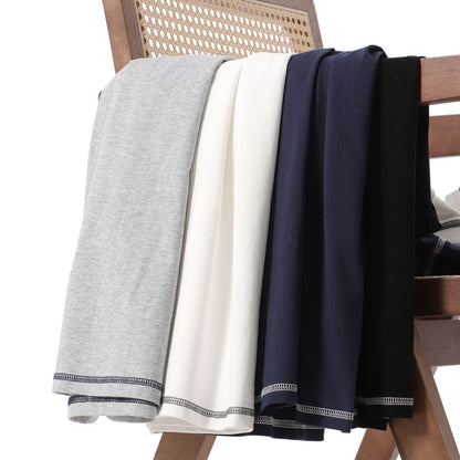 Raglan Topstitching Design Round Neck Short Sleeve T-shirt For Men