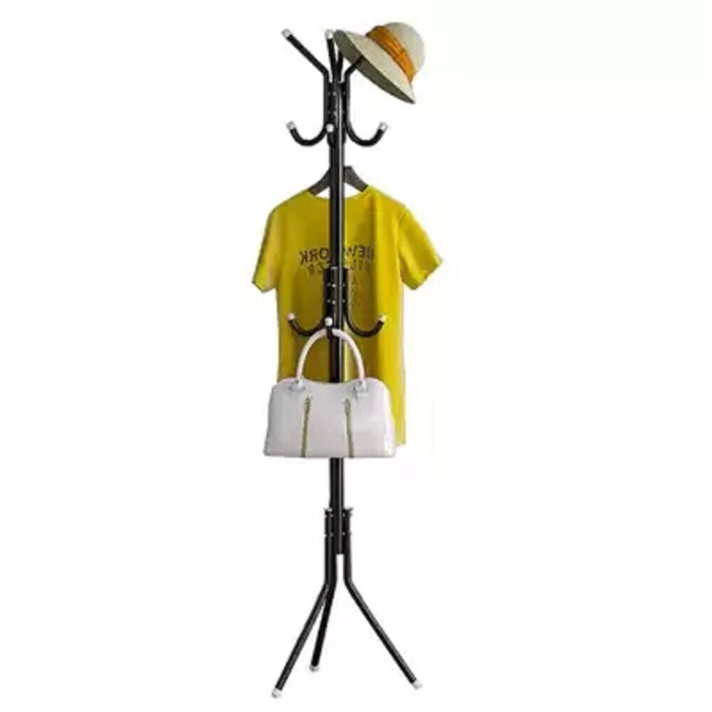 Coat Stand Coat  Hat   Jacket  Umbrella Floor Standing Rack Clothes Hanger Hooks UK