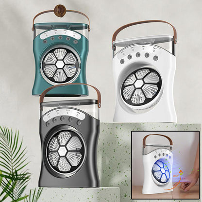 Portable Fan Portable Mini Humidifier Fan Water Spraying Fan Rechargeable Cooler Air Adjustment Fan For Hot Weather