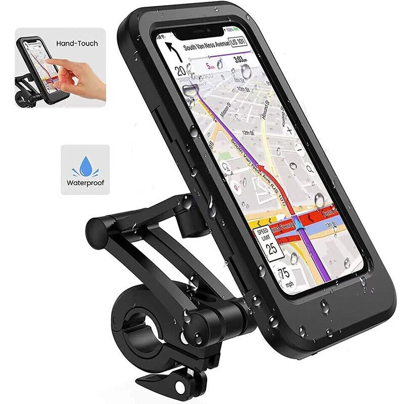 Schwarz Handyhalterung Fahrrad Motorrad Halter Handy Smartphone Halterung Lenker