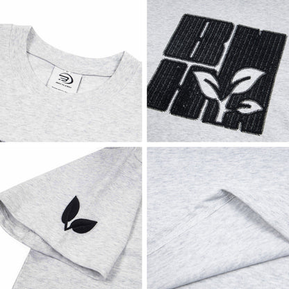 Summer Design Sense Machine Embroidery Short-sleeved T-shirt Men