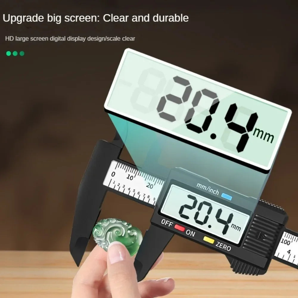 LCD Display 150mm Electronic Digital Caliper Vernier Calipers Gauge Micrometer with Storage Box for Mechanical Component Measure