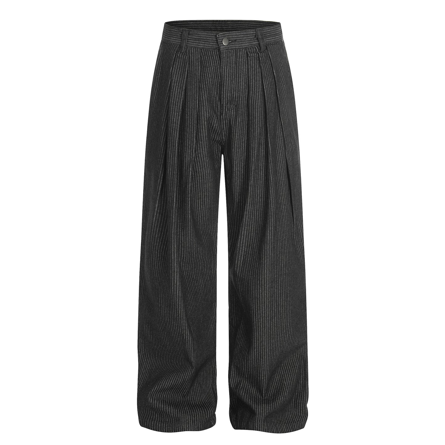 Mens Fashionable Casual Solid-Color Straight-Leg Pants