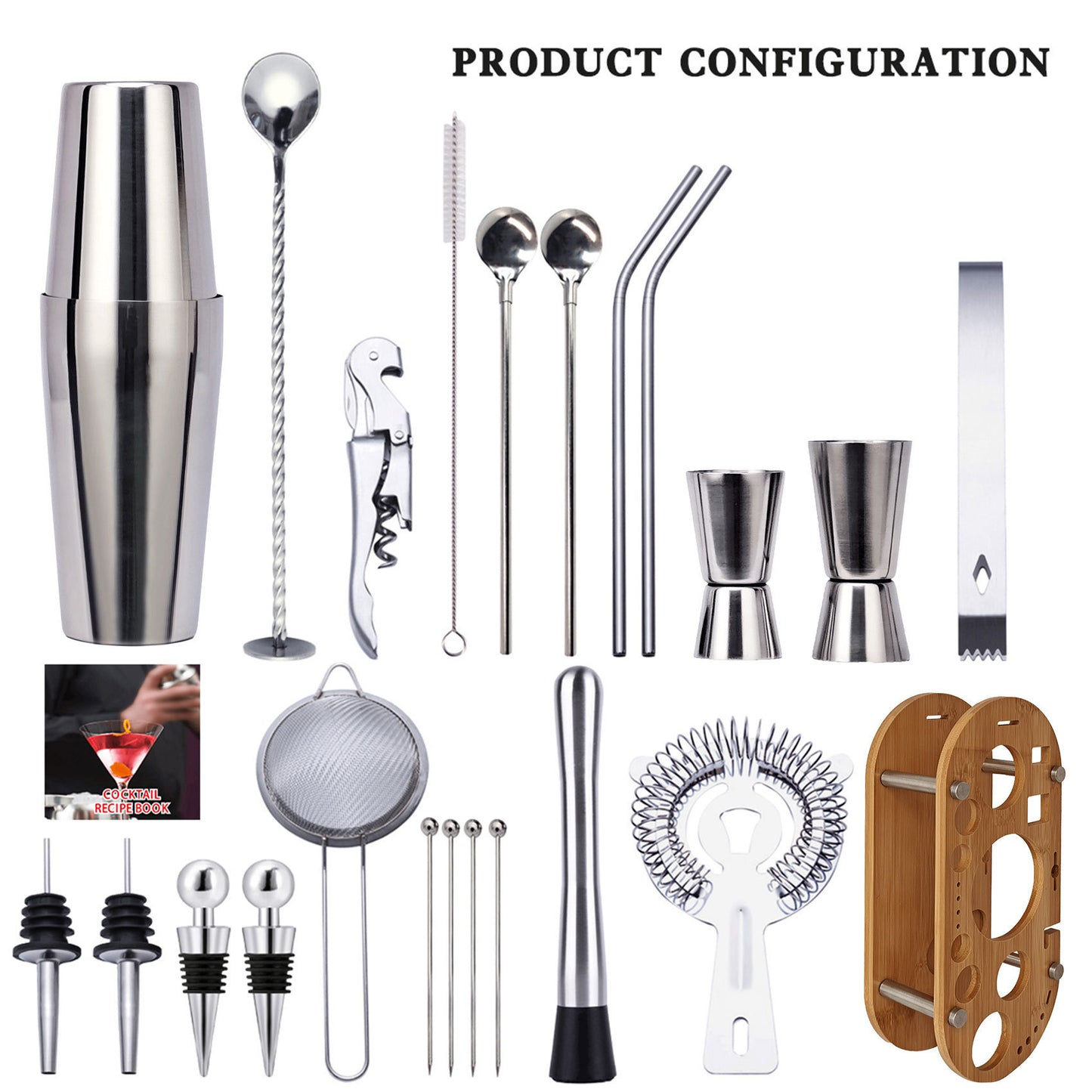 Stainless Steel Mixer Boston 23-piece Set
