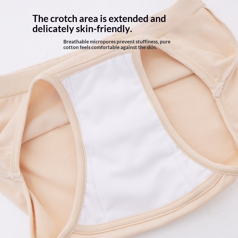 Breathable Washable Cotton Underwear For Mid- To Older-Aged Adults With Mild Incontinence