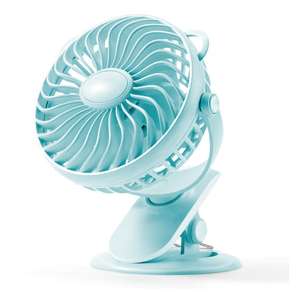 Portable Handheld 360 Silent Stroller Clip Small Fan