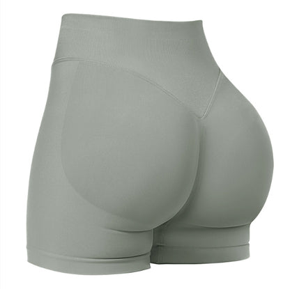 High Waist Yoga Shorts Tight Hip Raise Seamless Quick-drying Pants For Sports Fitness