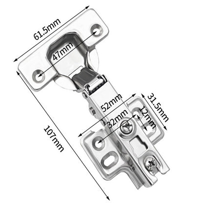 20PCS SOFT CLOSE 35mm KITCHEN CABINET CUPBOARD STANDARD DOOR HINGES NEW