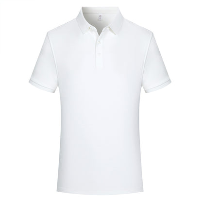 230g 40 Heavy Pearl Cotton Polo Shirt Short Sleeve Lapel