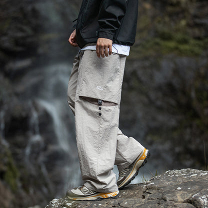 Men's Loose-leaf Split Adjustable Breathable Casual Pants
