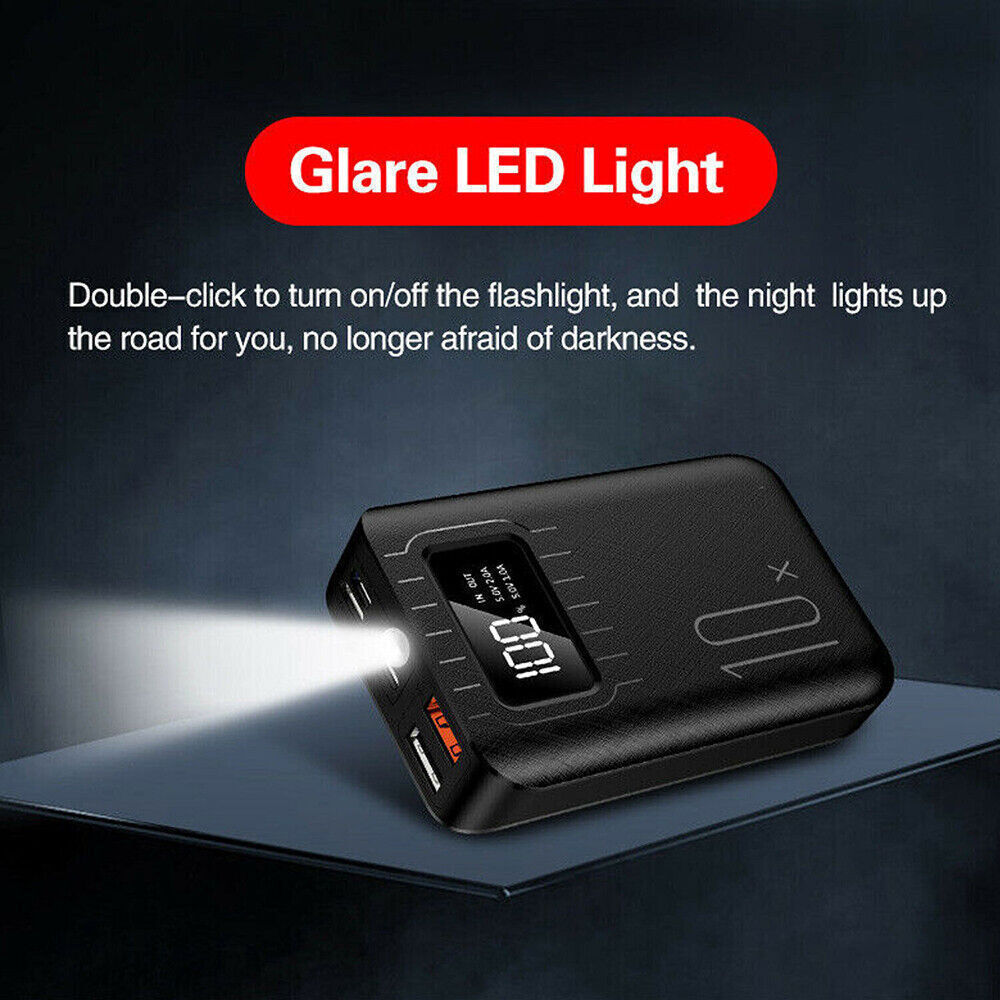 UK 9000000mAh Power Bank Charger Battery Pack Portable 2USB For Mobile Phone