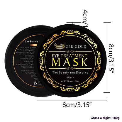 24K Gold Green Seaweed Eye Mask Moisturizing