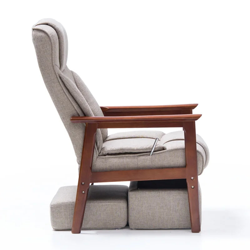 1 Elderly Chair Home Leisure Chair Modern Simple Back Chair Solid Wood Lunch Break